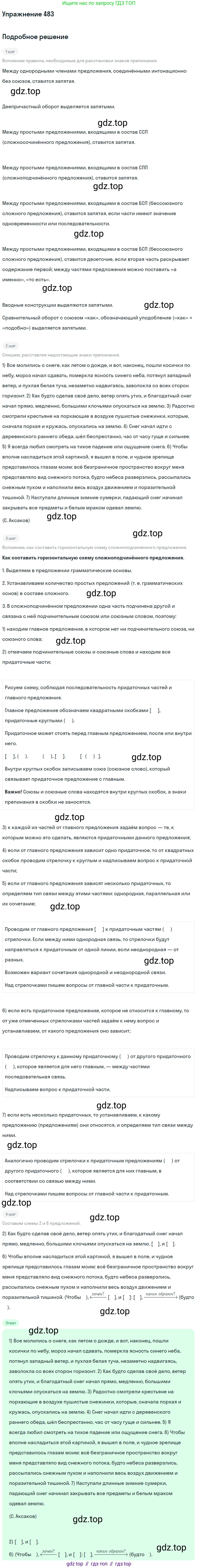 Русский язык, 10-11 класс Учебник, авторы: Греков Василий Фёдорович, Крючков Сергей Ефимович, Чешко Лев Антонович, Николина Наталия Анатольевна, Богданова Галина Александровна, издательство Просвещение, Москва, 2015, бежевого цвета, страница 332, номер 483, Решение 1