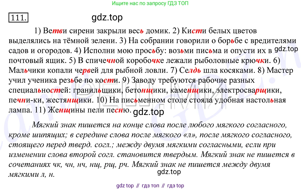 Русский язык, 10-11 класс Учебник, авторы: Греков Василий Фёдорович, Крючков Сергей Ефимович, Чешко Лев Антонович, Николина Наталия Анатольевна, Богданова Галина Александровна, издательство Просвещение, Москва, 2015, бежевого цвета, страница 86, номер 111, Решение 2