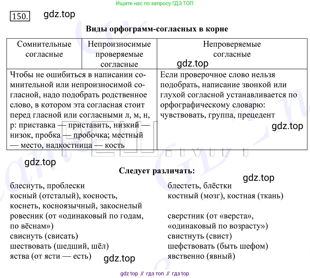 Русский язык, 10-11 класс Учебник, авторы: Греков Василий Фёдорович, Крючков Сергей Ефимович, Чешко Лев Антонович, Николина Наталия Анатольевна, Богданова Галина Александровна, издательство Просвещение, Москва, 2015, бежевого цвета, страница 110, номер 150, Решение 2