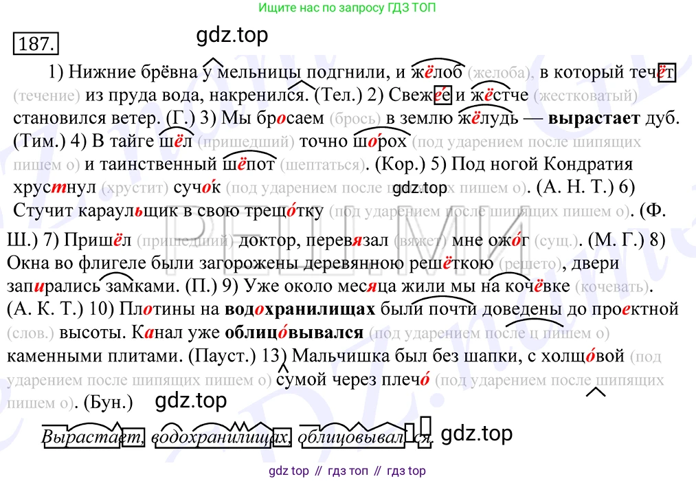 Русский язык, 10-11 класс Учебник, авторы: Греков Василий Фёдорович, Крючков Сергей Ефимович, Чешко Лев Антонович, Николина Наталия Анатольевна, Богданова Галина Александровна, издательство Просвещение, Москва, 2015, бежевого цвета, страница 128, номер 187, Решение 2