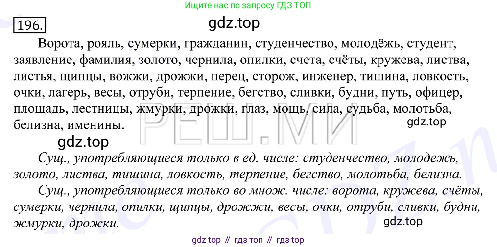 Русский язык, 10-11 класс Учебник, авторы: Греков Василий Фёдорович, Крючков Сергей Ефимович, Чешко Лев Антонович, Николина Наталия Анатольевна, Богданова Галина Александровна, издательство Просвещение, Москва, 2015, бежевого цвета, страница 133, номер 196, Решение 2