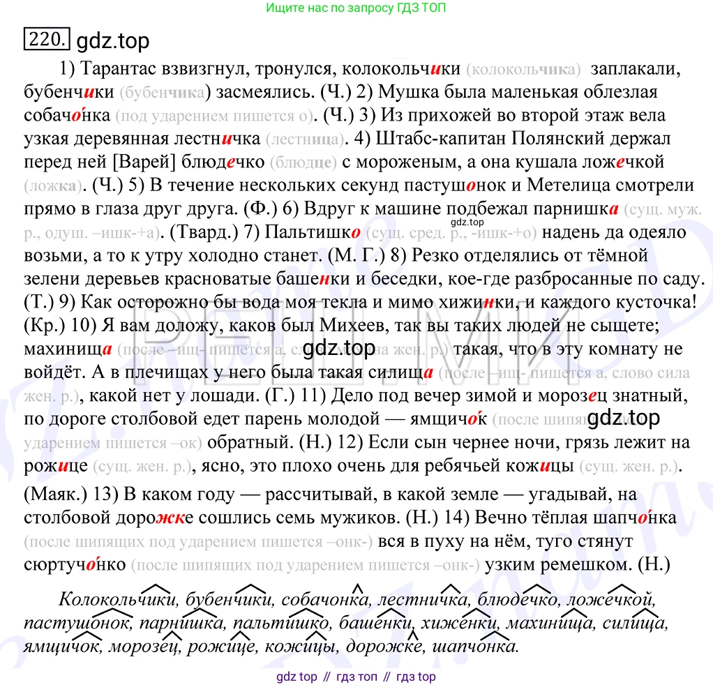 Русский язык, 10-11 класс Учебник, авторы: Греков Василий Фёдорович, Крючков Сергей Ефимович, Чешко Лев Антонович, Николина Наталия Анатольевна, Богданова Галина Александровна, издательство Просвещение, Москва, 2015, бежевого цвета, страница 146, номер 220, Решение 2