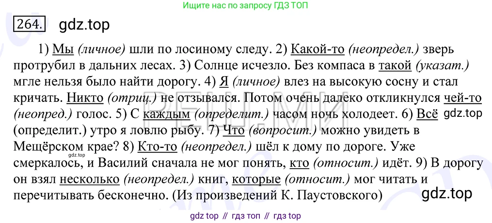 Русский язык, 10-11 класс Учебник, авторы: Греков Василий Фёдорович, Крючков Сергей Ефимович, Чешко Лев Антонович, Николина Наталия Анатольевна, Богданова Галина Александровна, издательство Просвещение, Москва, 2015, бежевого цвета, страница 171, номер 264, Решение 2