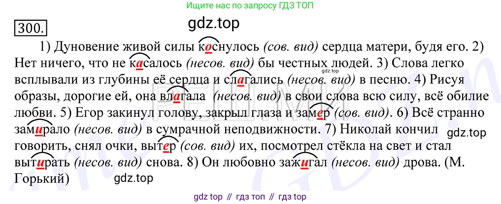 Русский язык, 10-11 класс Учебник, авторы: Греков Василий Фёдорович, Крючков Сергей Ефимович, Чешко Лев Антонович, Николина Наталия Анатольевна, Богданова Галина Александровна, издательство Просвещение, Москва, 2015, бежевого цвета, страница 190, номер 300, Решение 2