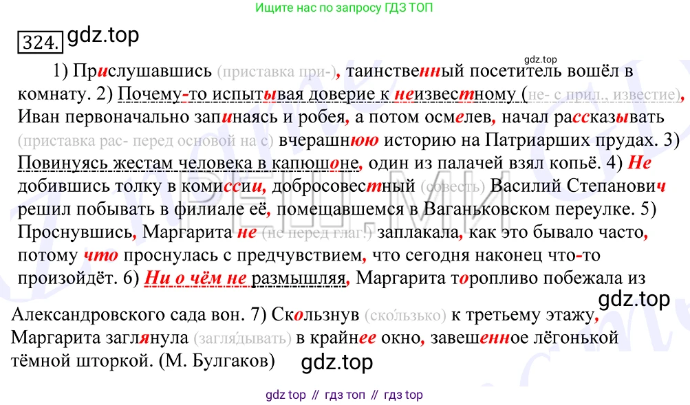 Русский язык, 10-11 класс Учебник, авторы: Греков Василий Фёдорович, Крючков Сергей Ефимович, Чешко Лев Антонович, Николина Наталия Анатольевна, Богданова Галина Александровна, издательство Просвещение, Москва, 2015, бежевого цвета, страница 206, номер 324, Решение 2