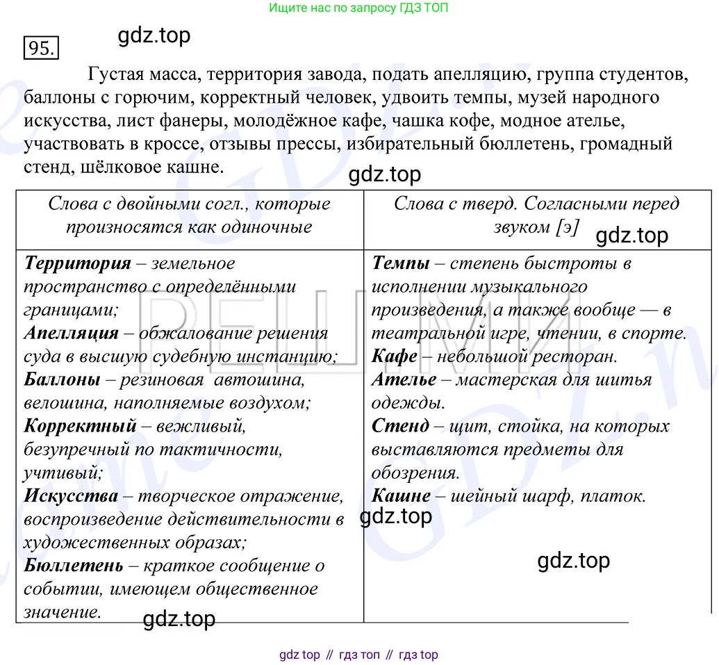 Русский язык, 10-11 класс Учебник, авторы: Греков Василий Фёдорович, Крючков Сергей Ефимович, Чешко Лев Антонович, Николина Наталия Анатольевна, Богданова Галина Александровна, издательство Просвещение, Москва, 2015, бежевого цвета, страница 77, номер 95, Решение 2