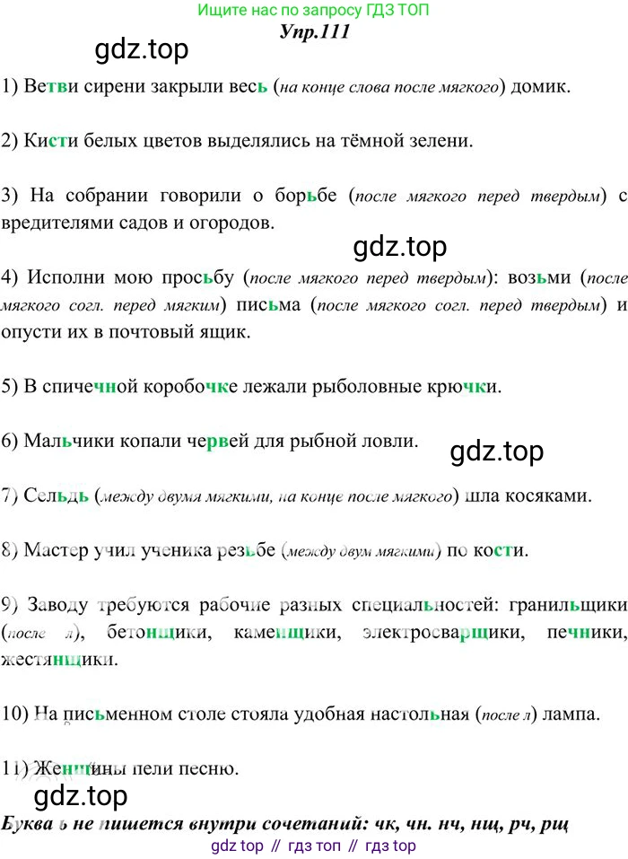 Русский язык, 10-11 класс Учебник, авторы: Греков Василий Фёдорович, Крючков Сергей Ефимович, Чешко Лев Антонович, Николина Наталия Анатольевна, Богданова Галина Александровна, издательство Просвещение, Москва, 2015, бежевого цвета, страница 86, номер 111, Решение 3