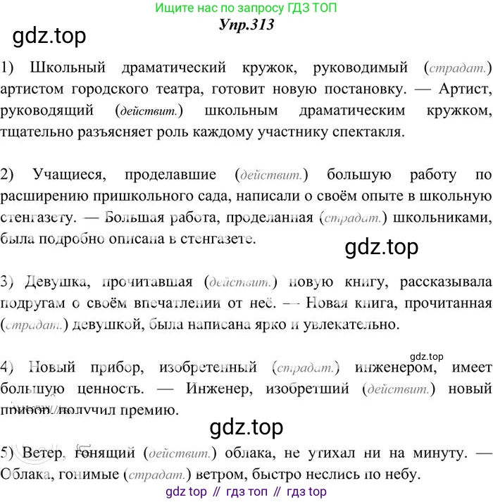 Русский язык, 10-11 класс Учебник, авторы: Греков Василий Фёдорович, Крючков Сергей Ефимович, Чешко Лев Антонович, Николина Наталия Анатольевна, Богданова Галина Александровна, издательство Просвещение, Москва, 2015, бежевого цвета, страница 197, номер 313, Решение 3