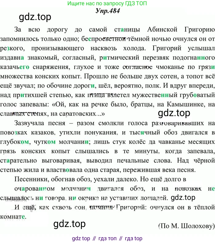 Русский язык, 10-11 класс Учебник, авторы: Греков Василий Фёдорович, Крючков Сергей Ефимович, Чешко Лев Антонович, Николина Наталия Анатольевна, Богданова Галина Александровна, издательство Просвещение, Москва, 2015, бежевого цвета, страница 332, номер 484, Решение 3