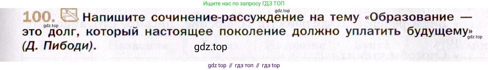 Русский язык, 10 класс Учебник, автор: Гусарова Ирина Васильевна, издательство Просвещение, Москва, 2021, коричневого цвета, Часть 2, страница 163, номер 100, Условие