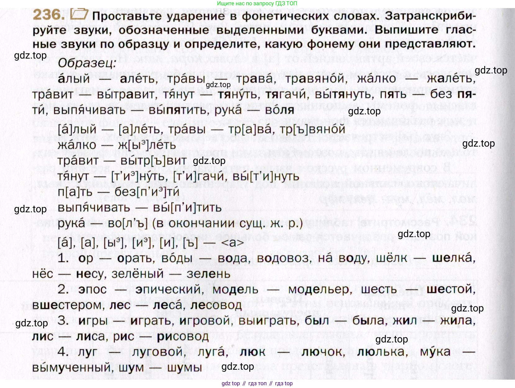 Русский язык, 10 класс Учебник, автор: Гусарова Ирина Васильевна, издательство Просвещение, Москва, 2021, коричневого цвета, Часть 5, страница 336, номер 236, Условие