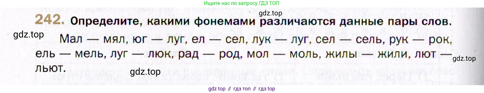 Русский язык, 10 класс Учебник, автор: Гусарова Ирина Васильевна, издательство Просвещение, Москва, 2021, коричневого цвета, Часть 5, страница 338, номер 242, Условие
