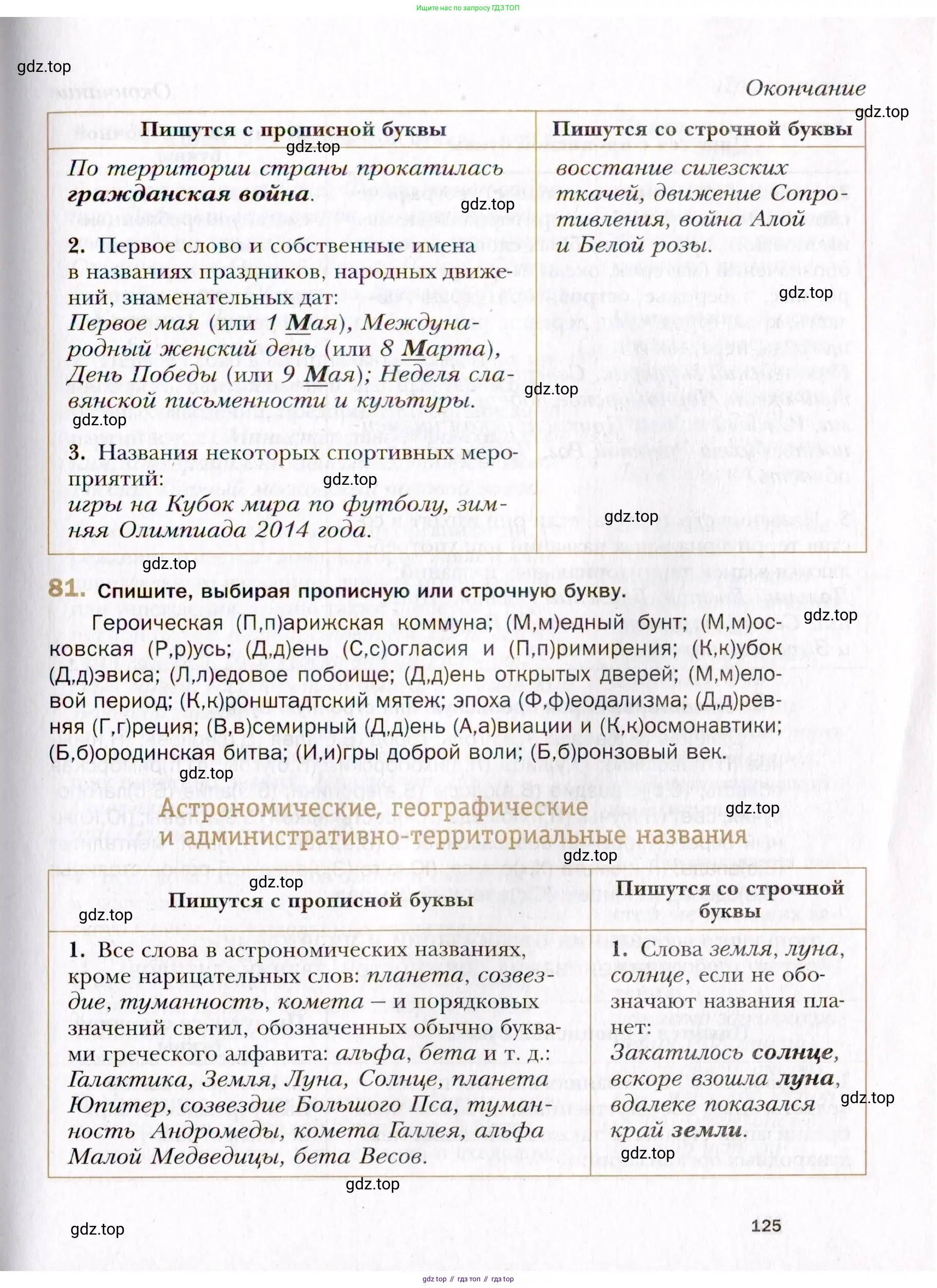Русский язык, 10 класс Учебник, автор: Гусарова Ирина Васильевна, издательство Просвещение, Москва, 2021, коричневого цвета, Часть 2, страница 125