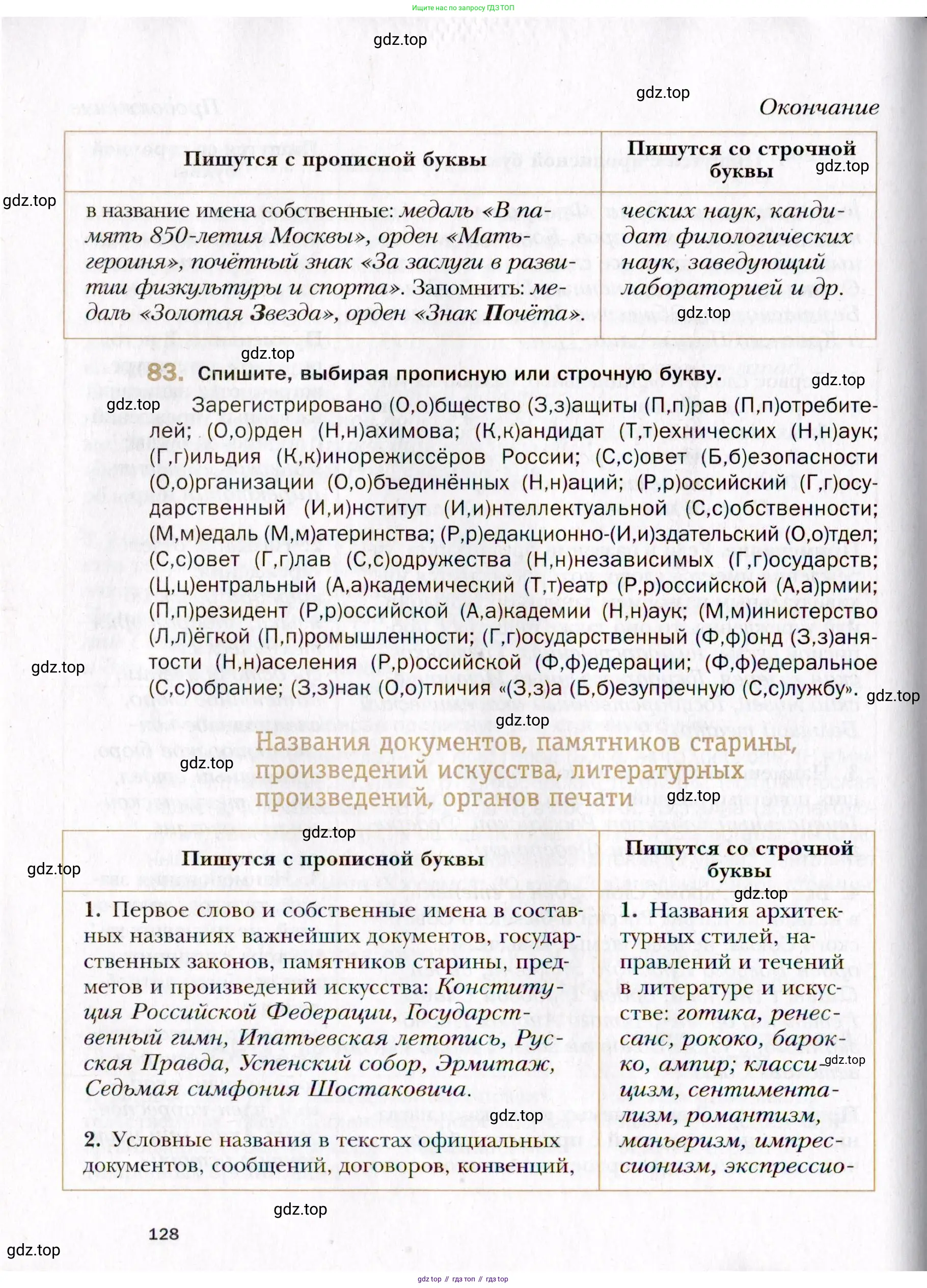 Русский язык, 10 класс Учебник, автор: Гусарова Ирина Васильевна, издательство Просвещение, Москва, 2021, коричневого цвета, Часть 2, страница 128