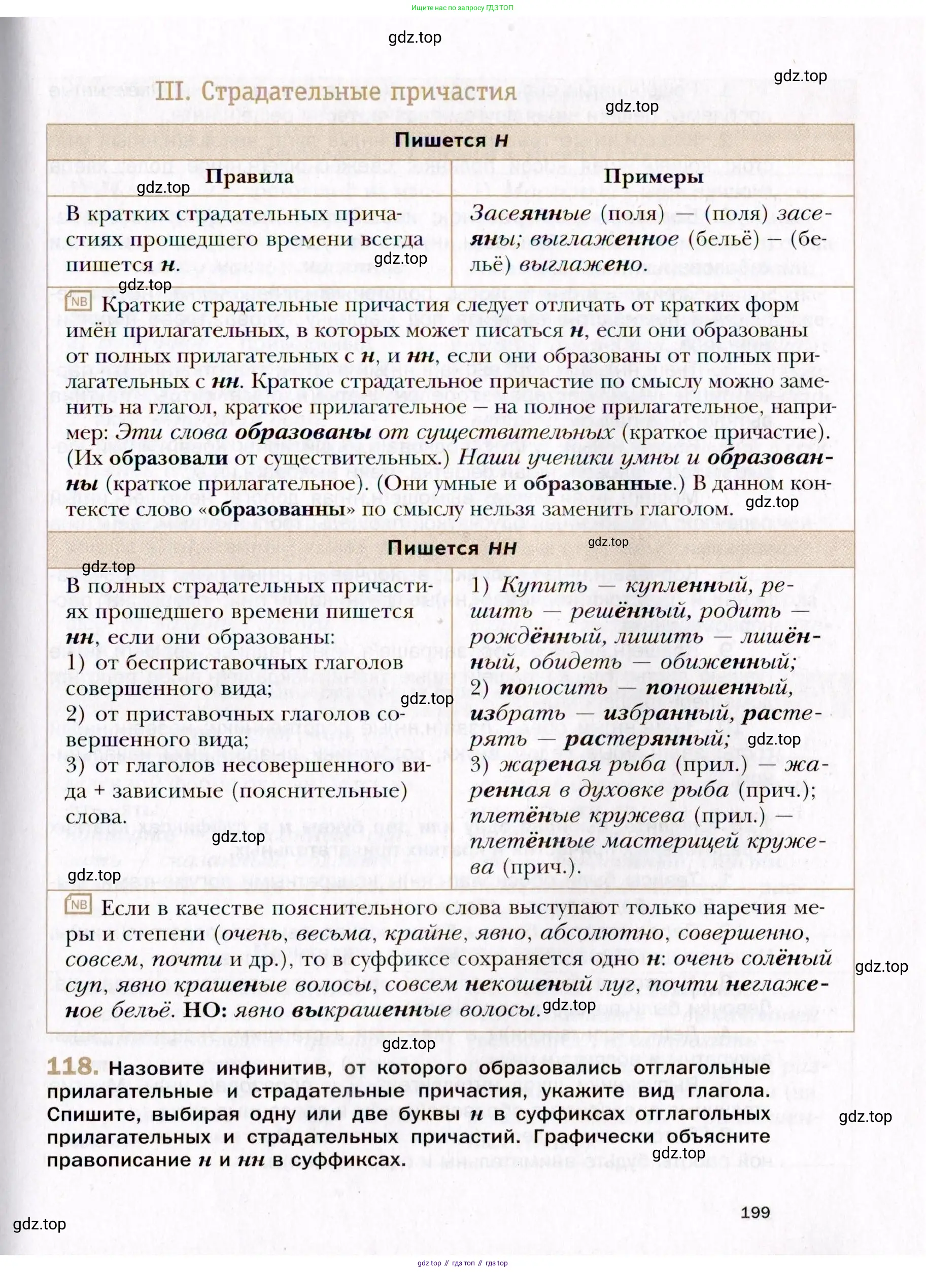 Русский язык, 10 класс Учебник, автор: Гусарова Ирина Васильевна, издательство Просвещение, Москва, 2021, коричневого цвета, Часть 3, страница 199