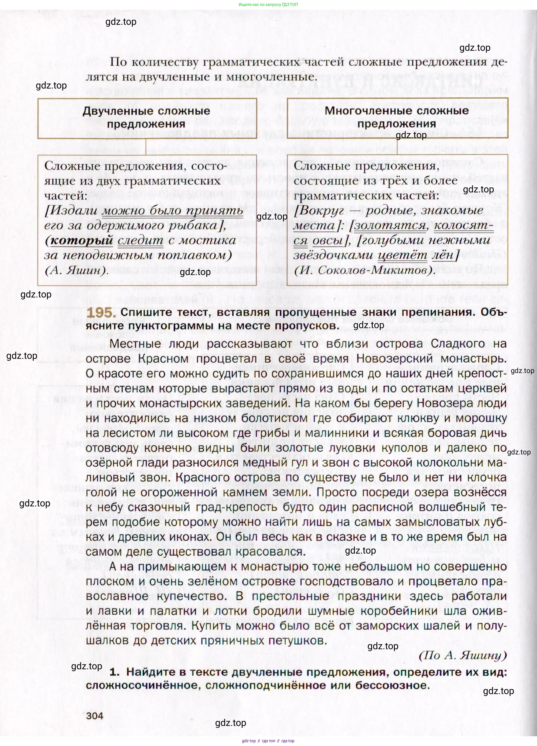 Русский язык, 10 класс Учебник, автор: Гусарова Ирина Васильевна, издательство Просвещение, Москва, 2021, коричневого цвета, Часть 4, страница 304