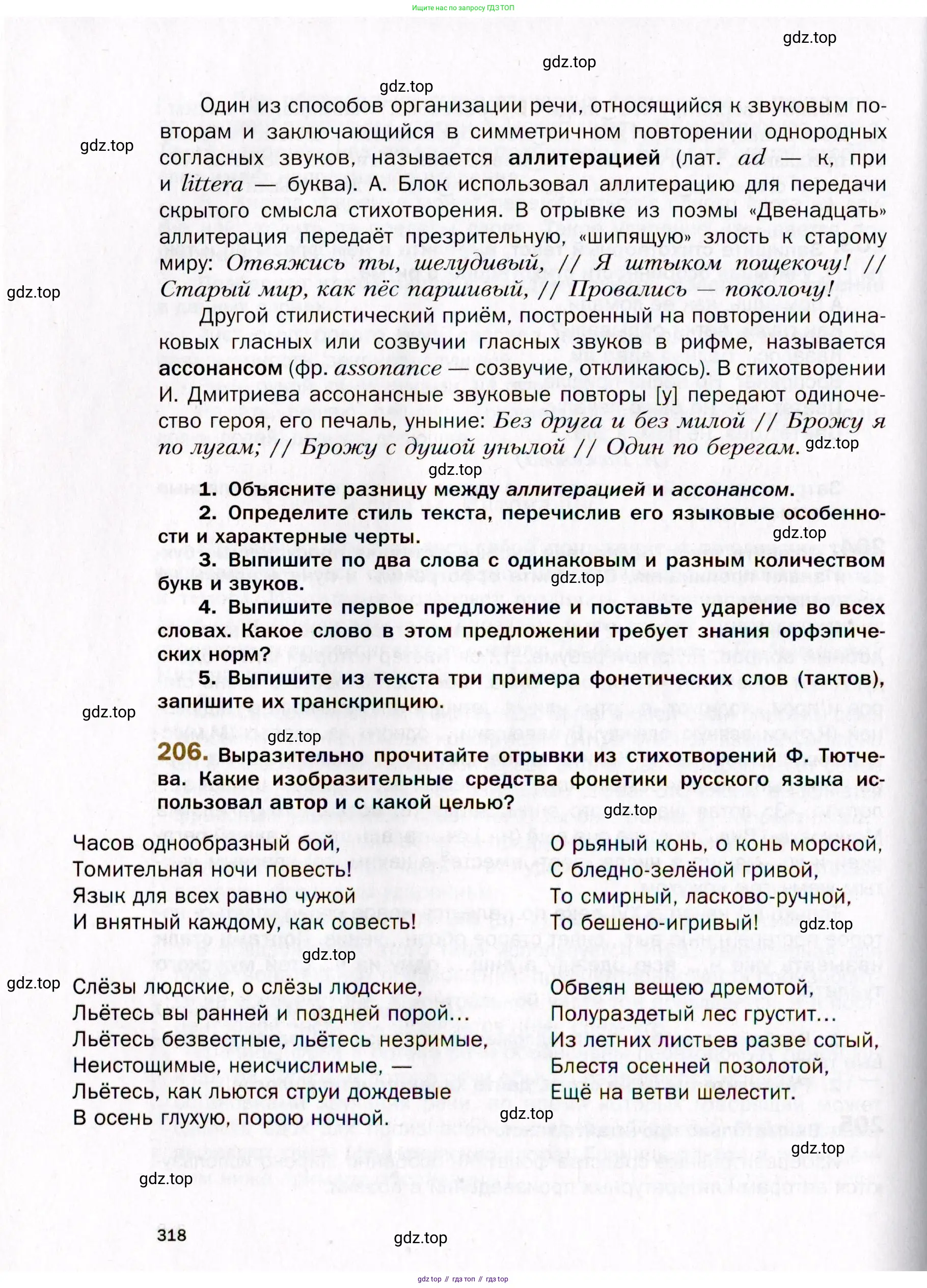 Русский язык, 10 класс Учебник, автор: Гусарова Ирина Васильевна, издательство Просвещение, Москва, 2021, коричневого цвета, Часть 5, страница 318