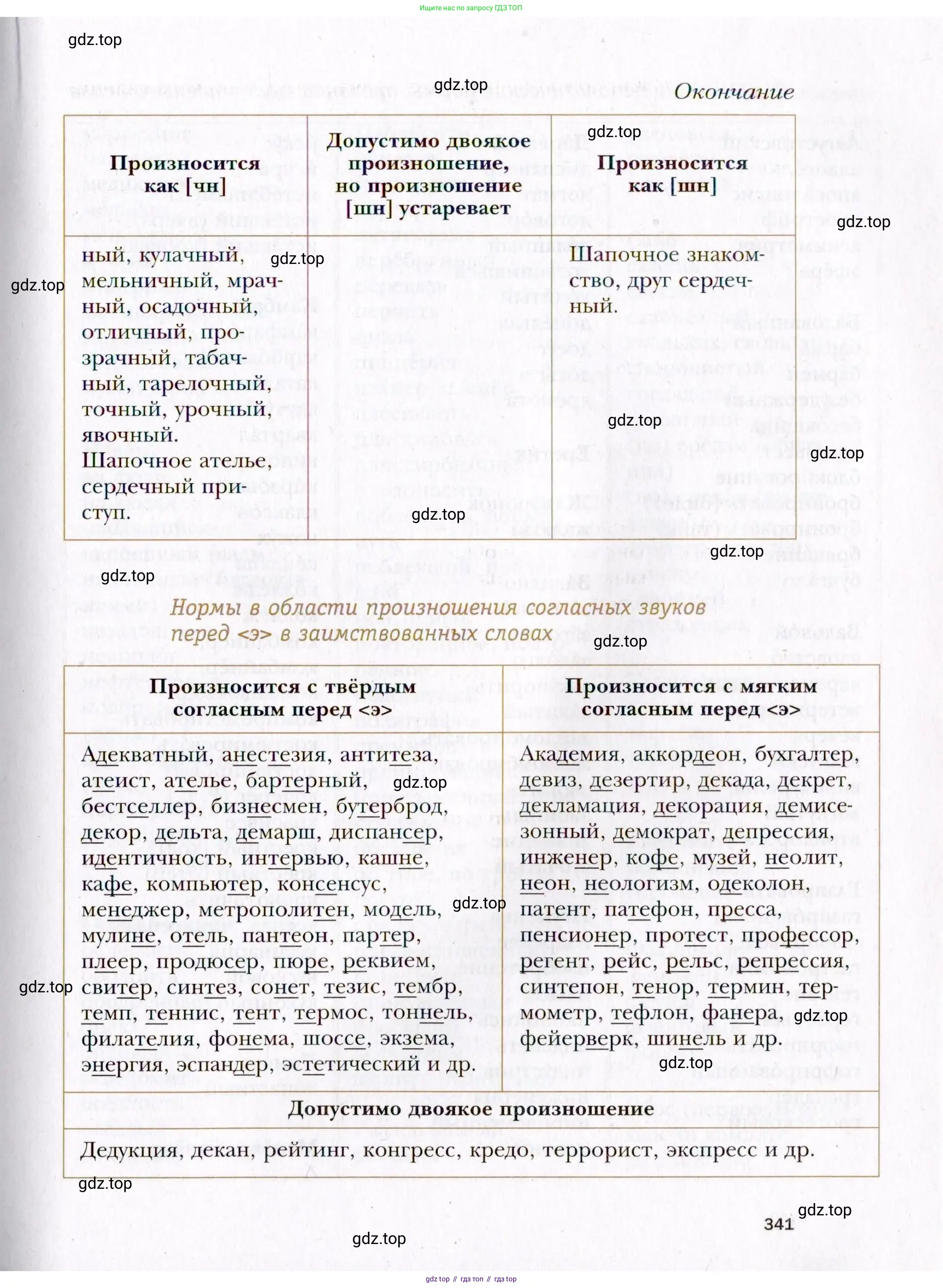 Русский язык, 10 класс Учебник, автор: Гусарова Ирина Васильевна, издательство Просвещение, Москва, 2021, коричневого цвета, страница 341