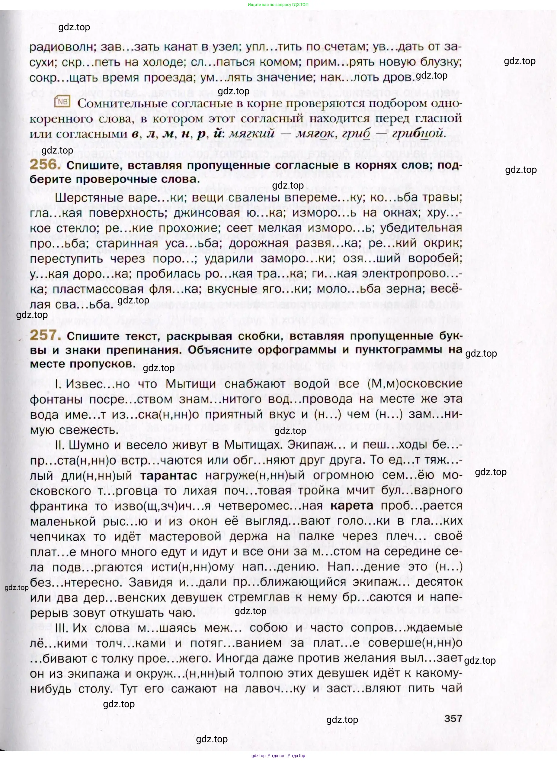 Русский язык, 10 класс Учебник, автор: Гусарова Ирина Васильевна, издательство Просвещение, Москва, 2021, коричневого цвета, Часть 5, страница 357