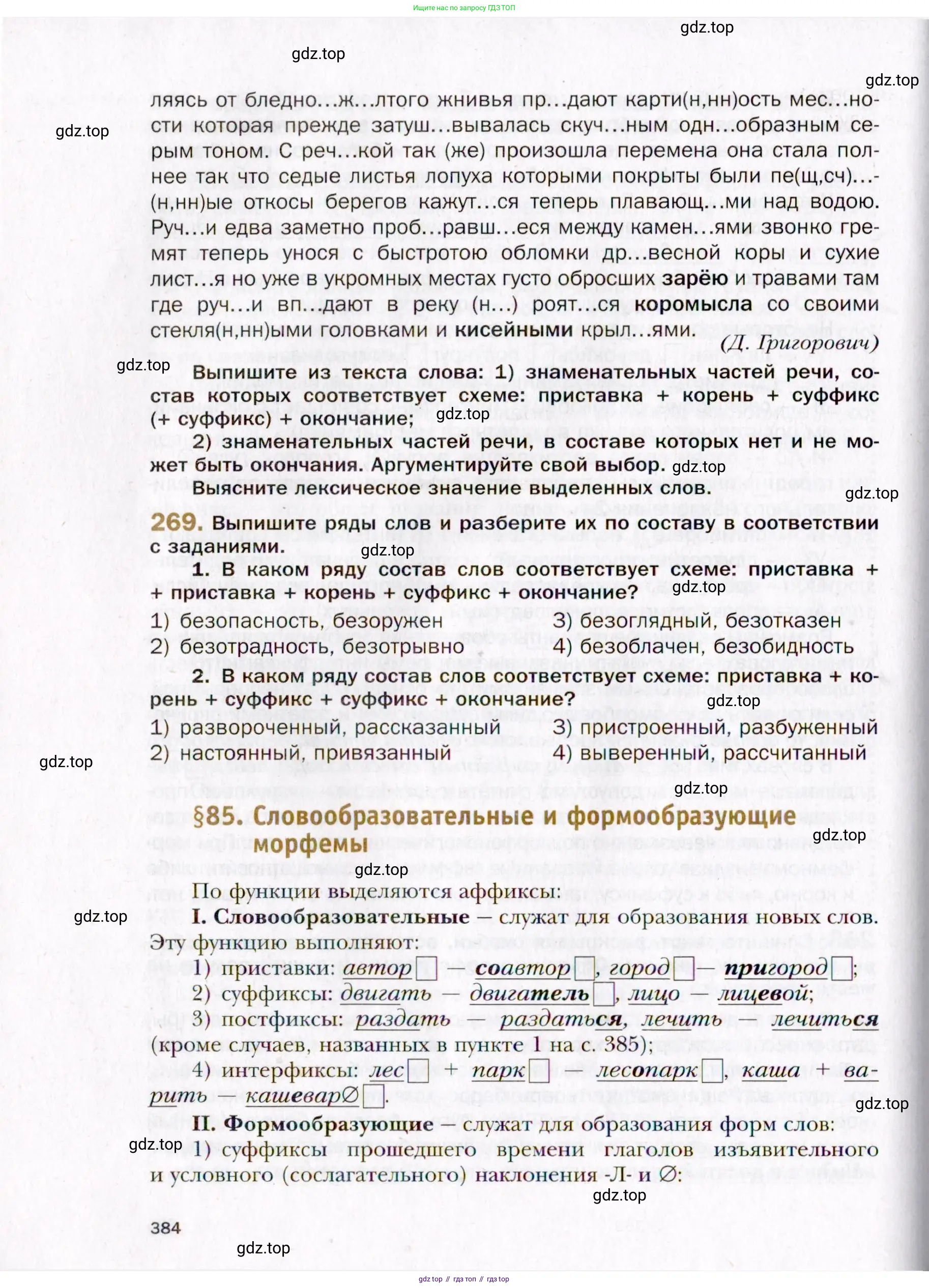 Русский язык, 10 класс Учебник, автор: Гусарова Ирина Васильевна, издательство Просвещение, Москва, 2021, коричневого цвета, Часть 6, страница 384