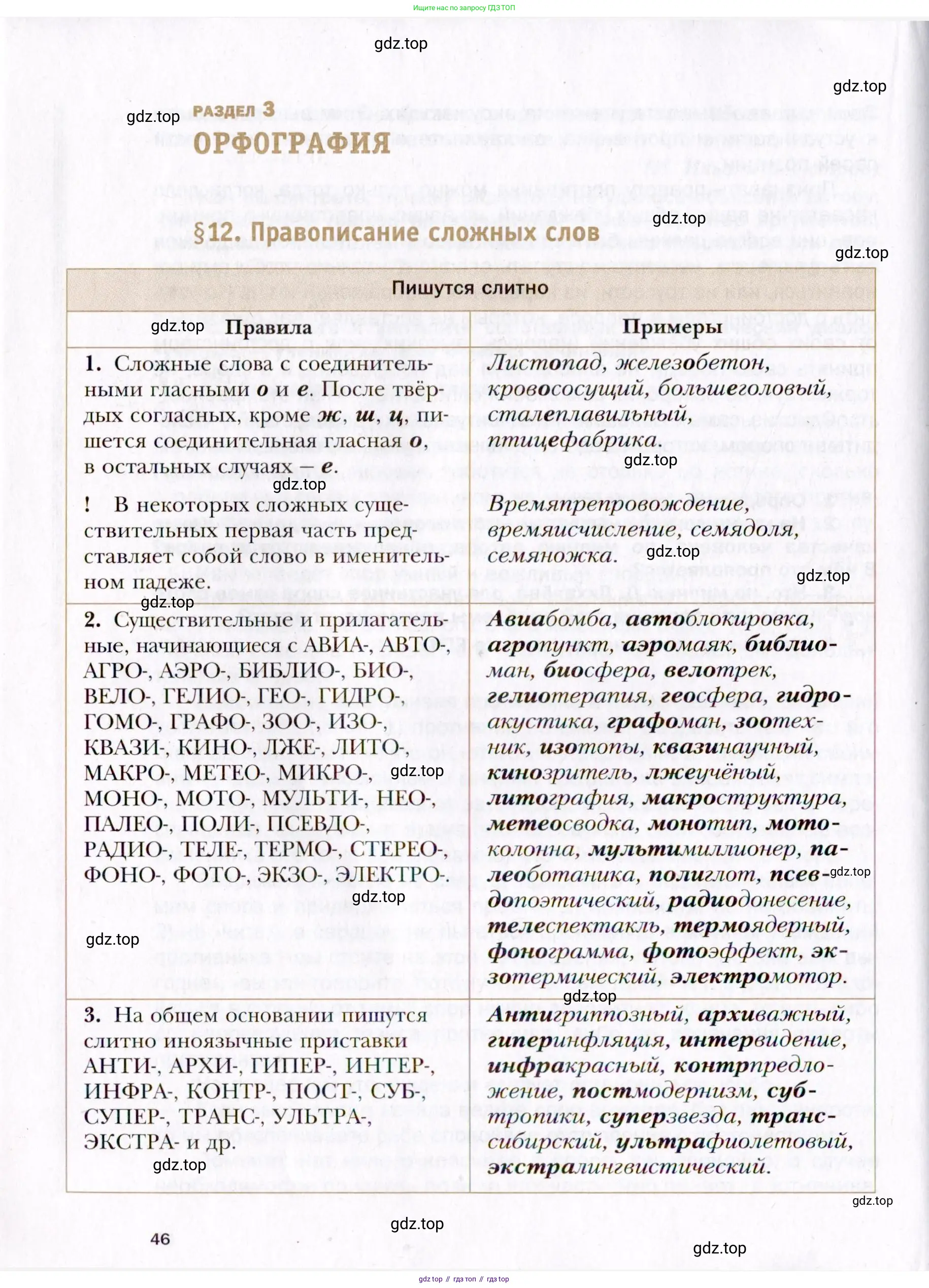 Русский язык, 10 класс Учебник, автор: Гусарова Ирина Васильевна, издательство Просвещение, Москва, 2021, коричневого цвета, страница 46