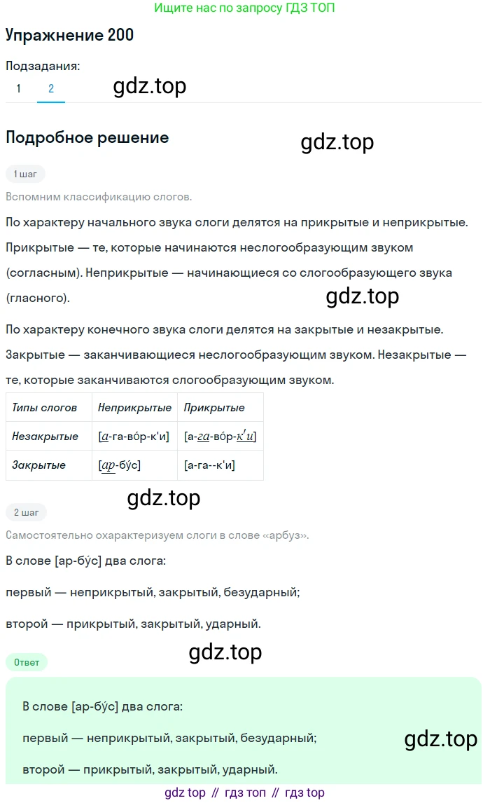 Русский язык, 10 класс Учебник, автор: Гусарова Ирина Васильевна, издательство Просвещение, Москва, 2021, коричневого цвета, Часть 5, страница 314, номер 200, Решение 1 (продолжение 2)