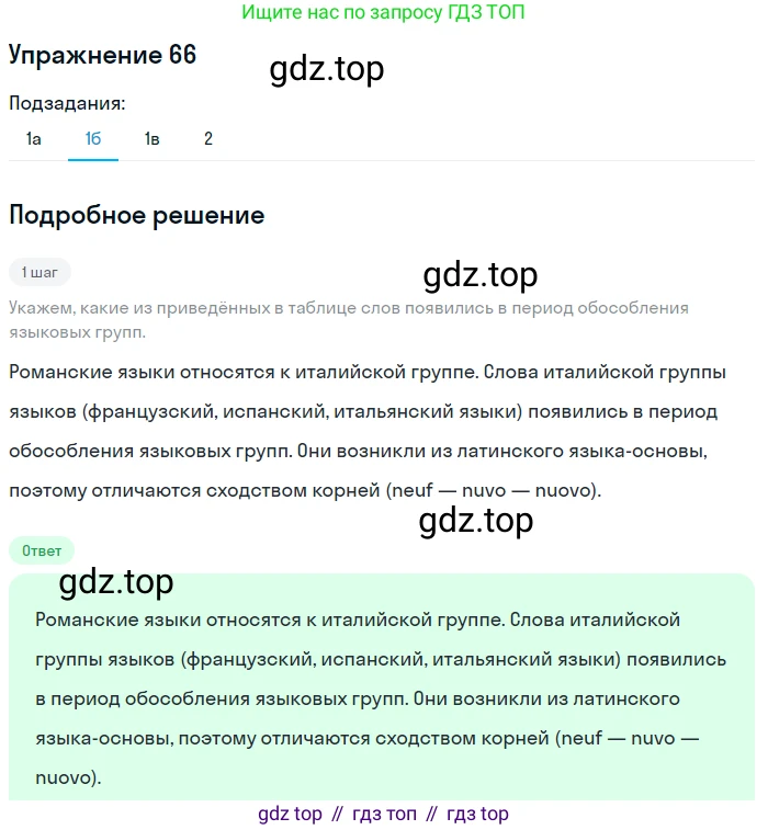 Русский язык, 10 класс Учебник, автор: Гусарова Ирина Васильевна, издательство Просвещение, Москва, 2021, коричневого цвета, Часть 2, страница 96, номер 66, Решение 1 (продолжение 2)