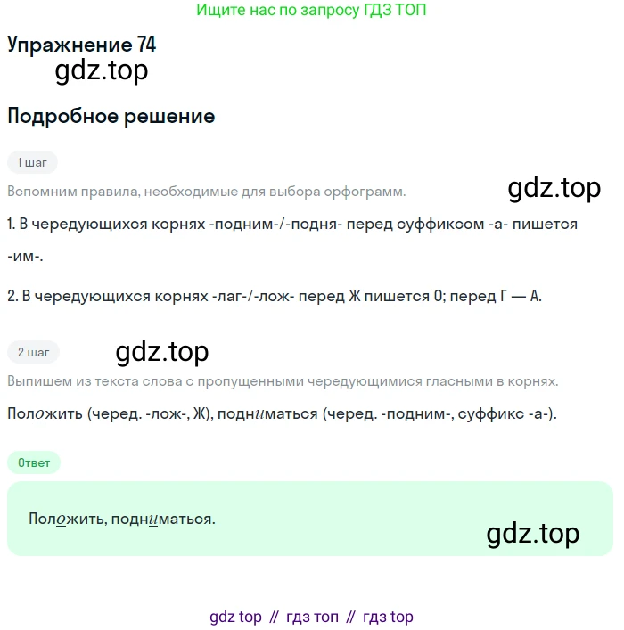 Русский язык, 10 класс Учебник, автор: Гусарова Ирина Васильевна, издательство Просвещение, Москва, 2021, коричневого цвета, Часть 2, страница 111, номер 74, Решение 1 (продолжение 2)