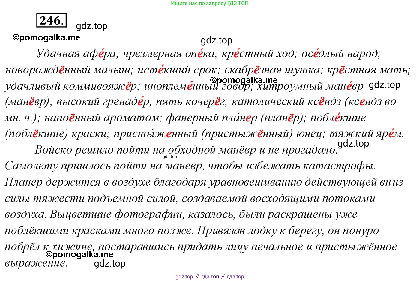 Русский язык, 10 класс Учебник, автор: Гусарова Ирина Васильевна, издательство Просвещение, Москва, 2021, коричневого цвета, Часть 5, страница 344, номер 246, Решение 2