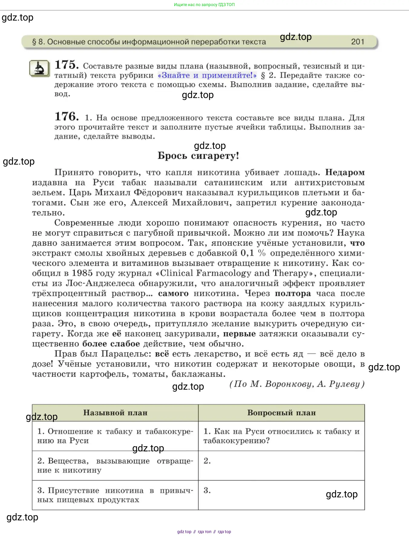 Русский язык, 10 класс Учебник, авторы: Львова Светлана Ивановна, Львов Валентин Витальевич, издательство Мнемозина, Москва, 2019, страница 201