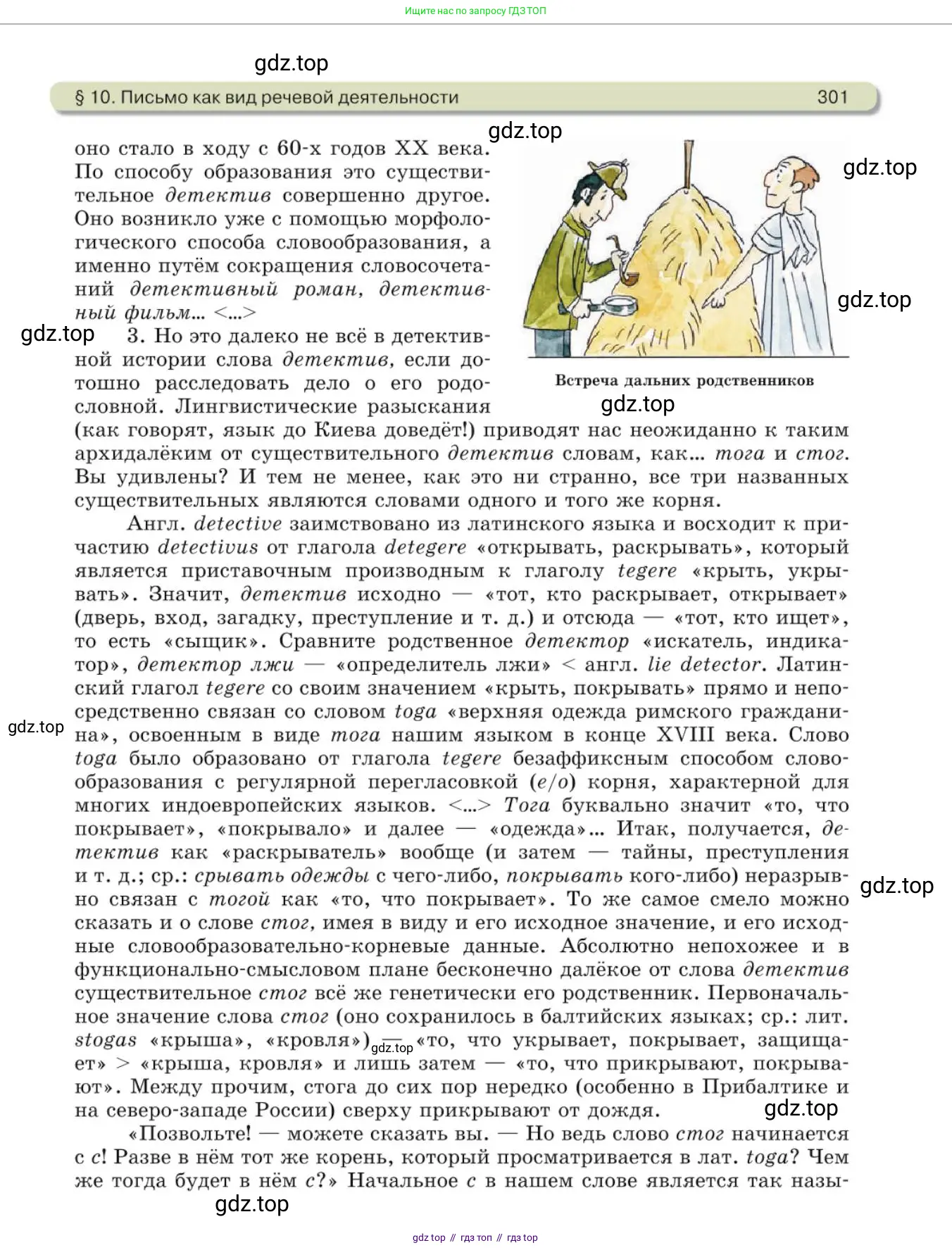Русский язык, 10 класс Учебник, авторы: Львова Светлана Ивановна, Львов Валентин Витальевич, издательство Мнемозина, Москва, 2019, страница 301