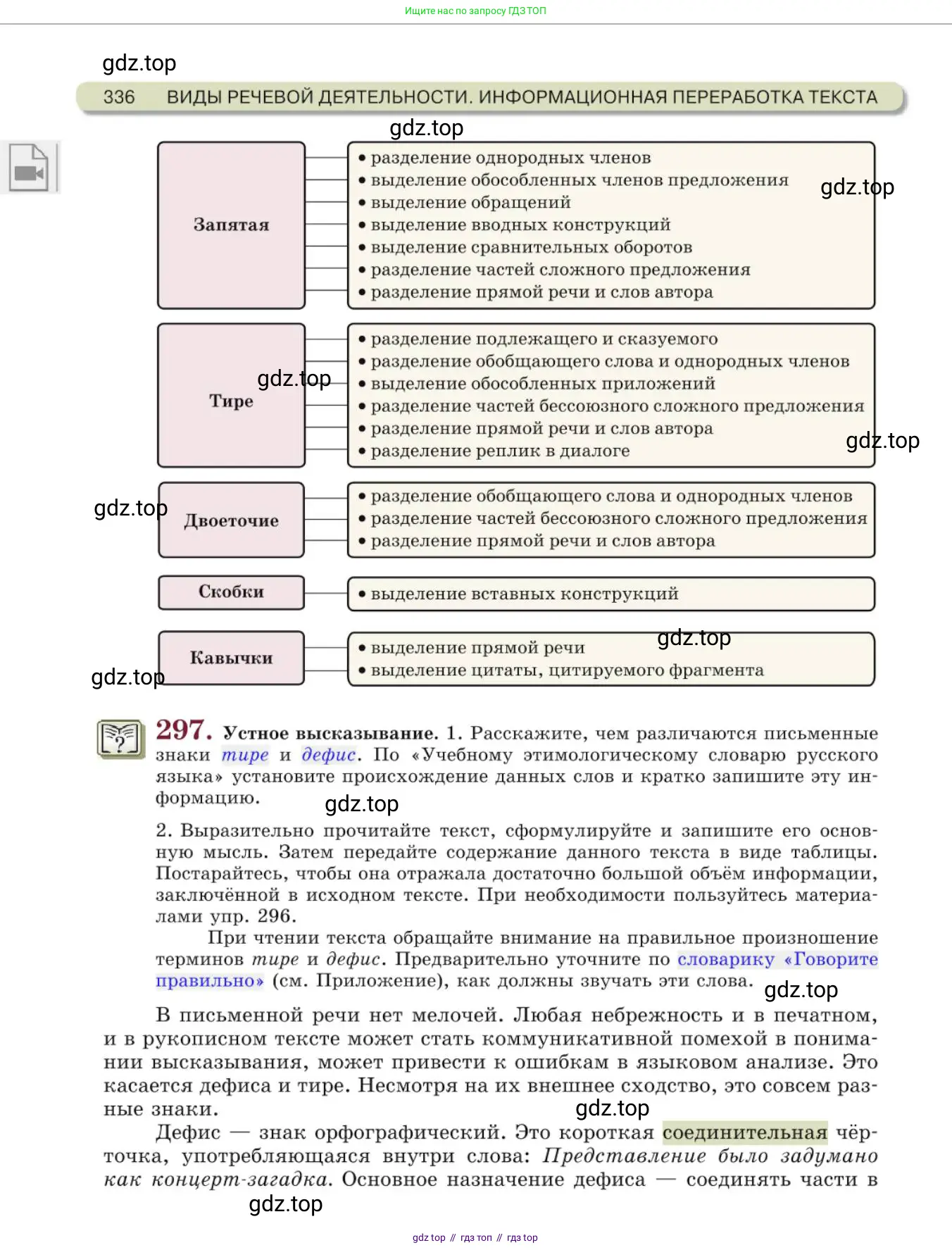 Русский язык, 10 класс Учебник, авторы: Львова Светлана Ивановна, Львов Валентин Витальевич, издательство Мнемозина, Москва, 2019, страница 336