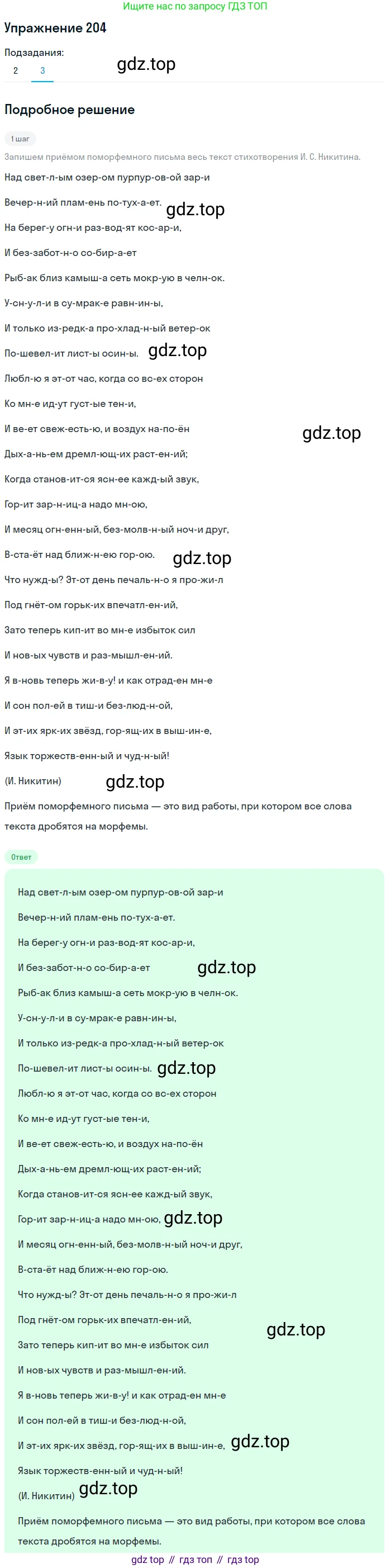 Русский язык, 10 класс Учебник, авторы: Львова Светлана Ивановна, Львов Валентин Витальевич, издательство Мнемозина, Москва, 2019, страница 245, номер 204, Решение (продолжение 4)