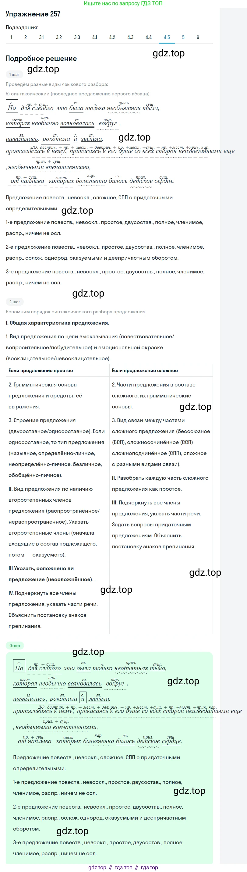Русский язык, 10 класс Учебник, авторы: Львова Светлана Ивановна, Львов Валентин Витальевич, издательство Мнемозина, Москва, 2019, страница 294, номер 257, Решение (продолжение 10)