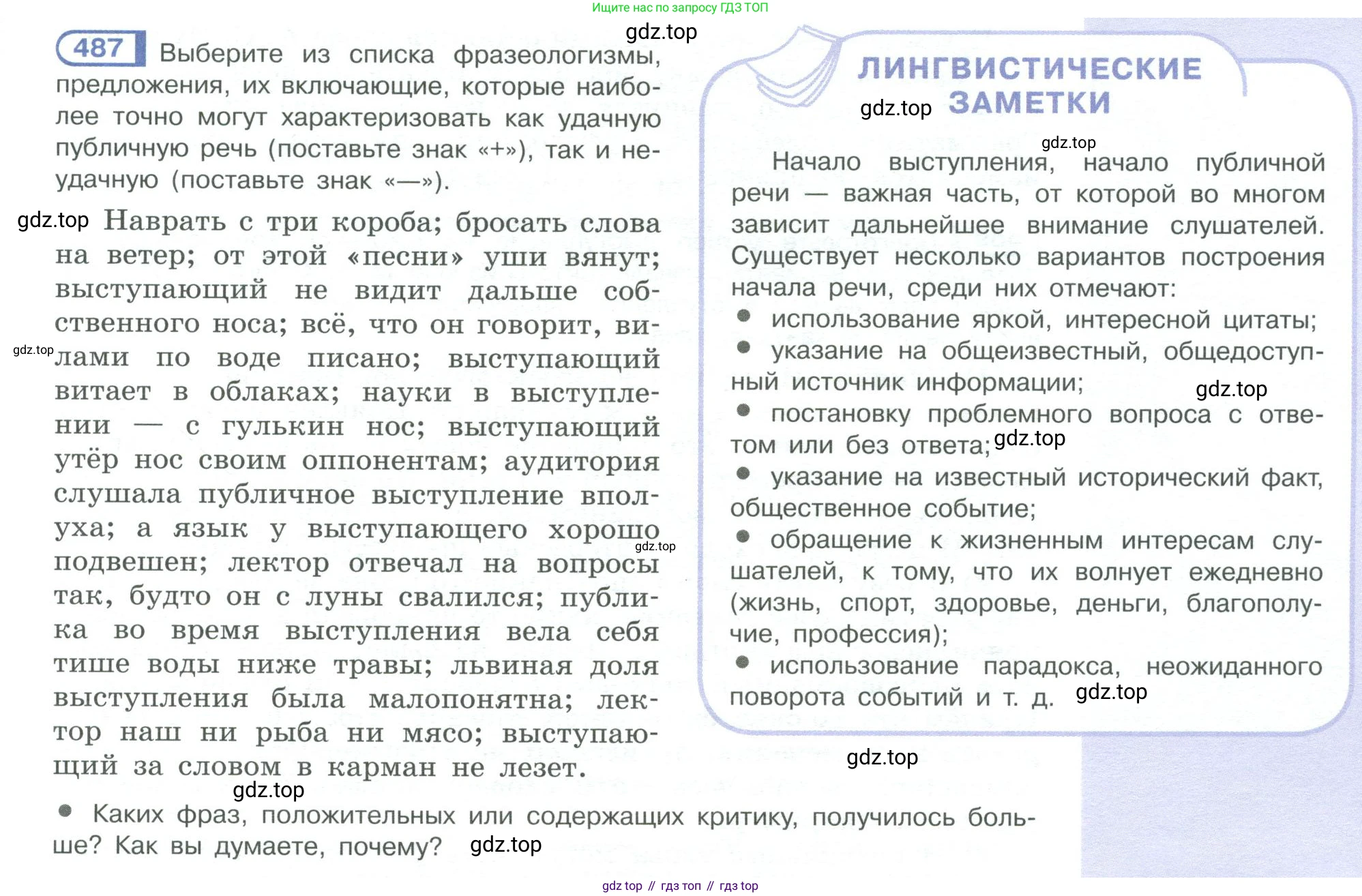 ГДЗ Русский язык, 10-11 класс Учебник, авторы: Рыбченкова Лидия Макаровна, Александрова Ольга Макаровна, Нарушевич Андрей Георгиевич, Голубева Ирина Валериевна, Гостева Юлия Николаевна, Григорьев Андрей Владимирович, Добротина Ирина Нургаиновна, Кузина Анна Николаевна, Власенков Александр Иванович, издательство Просвещение, Москва, 2019, страница 245, номер 487, Условие 2019-2022