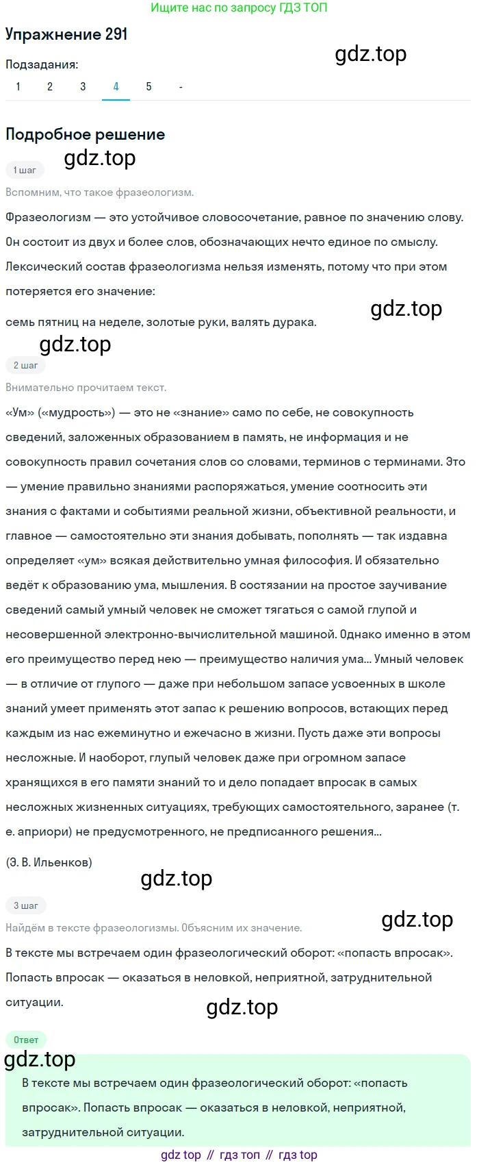 ГДЗ Русский язык, 10-11 класс Учебник, авторы: Рыбченкова Лидия Макаровна, Александрова Ольга Макаровна, Нарушевич Андрей Георгиевич, Голубева Ирина Валериевна, Гостева Юлия Николаевна, Григорьев Андрей Владимирович, Добротина Ирина Нургаиновна, Кузина Анна Николаевна, Власенков Александр Иванович, издательство Просвещение, Москва, 2019, страница 143, номер 291, Решение 2019-2022 (продолжение 4)