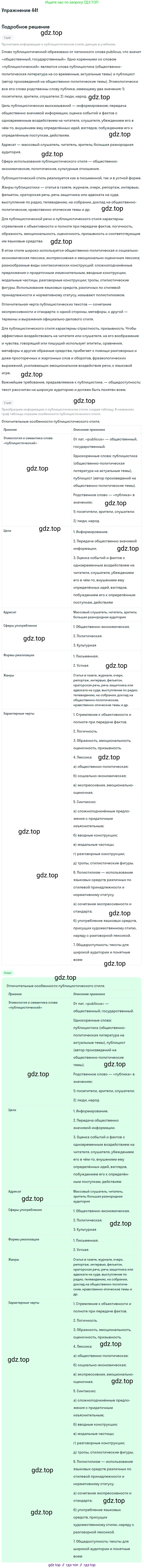 ГДЗ Русский язык, 10-11 класс Учебник, авторы: Рыбченкова Лидия Макаровна, Александрова Ольга Макаровна, Нарушевич Андрей Георгиевич, Голубева Ирина Валериевна, Гостева Юлия Николаевна, Григорьев Андрей Владимирович, Добротина Ирина Нургаиновна, Кузина Анна Николаевна, Власенков Александр Иванович, издательство Просвещение, Москва, 2019, страница 217, номер 441, Решение 2019-2022