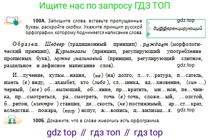 Русский язык, 10 класс Учебник, авторы: Сабитова Зинаида Какбаевна, Алтынбекова Ольга Баймухановна, издательство Мектеп, Алматы, 2019, оранжевого цвета, страница 69, номер 100, Условие