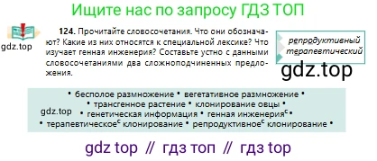 Русский язык, 10 класс Учебник, авторы: Сабитова Зинаида Какбаевна, Алтынбекова Ольга Баймухановна, издательство Мектеп, Алматы, 2019, оранжевого цвета, страница 86, номер 124, Условие