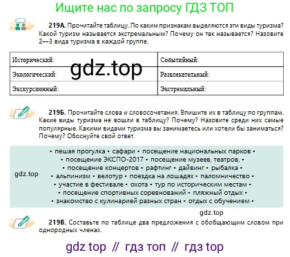 Русский язык, 10 класс Учебник, авторы: Сабитова Зинаида Какбаевна, Алтынбекова Ольга Баймухановна, издательство Мектеп, Алматы, 2019, оранжевого цвета, страница 139, номер 219, Условие
