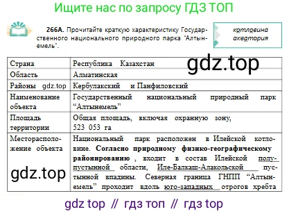 Русский язык, 10 класс Учебник, авторы: Сабитова Зинаида Какбаевна, Алтынбекова Ольга Баймухановна, издательство Мектеп, Алматы, 2019, оранжевого цвета, страница 166, номер 266, Условие