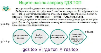 Русский язык, 10 класс Учебник, авторы: Сабитова Зинаида Какбаевна, Алтынбекова Ольга Баймухановна, издательство Мектеп, Алматы, 2019, оранжевого цвета, страница 58, номер 84, Условие