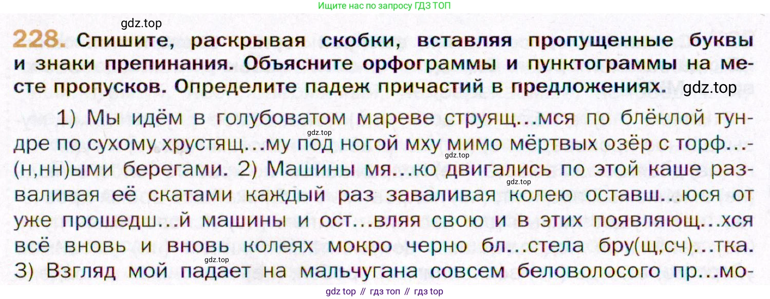 ГДЗ Русский язык, 11 класс Учебник, автор: Гусарова Ирина Васильевна, издательство Просвещение, Москва, 2021, жёлтого цвета, страница 344, номер 228, Условие