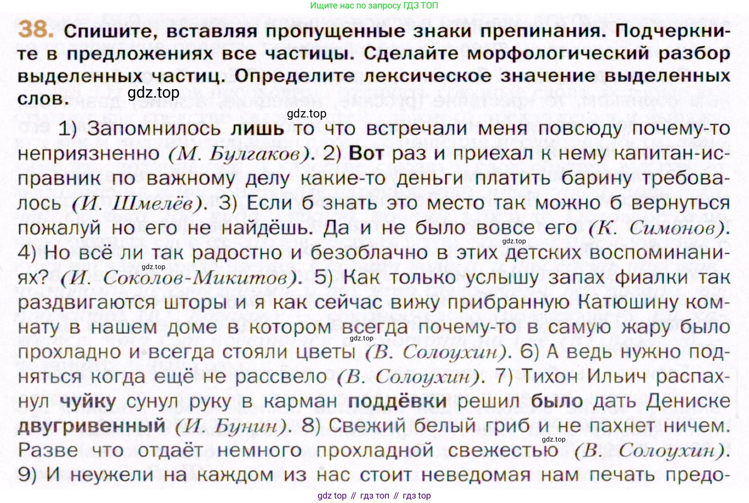 ГДЗ Русский язык, 11 класс Учебник, автор: Гусарова Ирина Васильевна, издательство Просвещение, Москва, 2021, жёлтого цвета, страница 62, номер 38, Условие