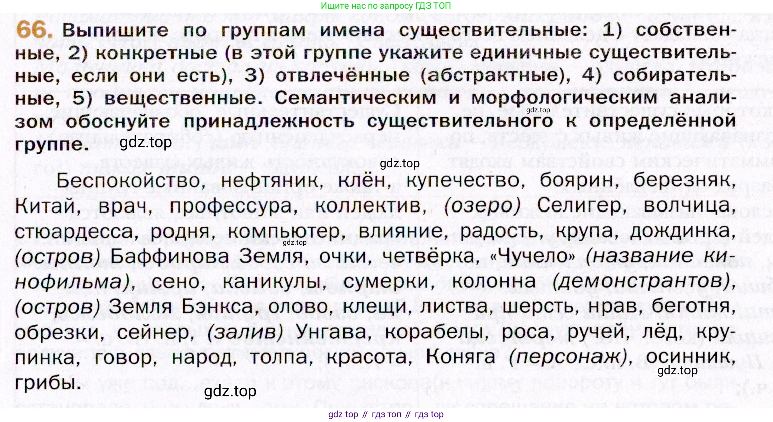 ГДЗ Русский язык, 11 класс Учебник, автор: Гусарова Ирина Васильевна, издательство Просвещение, Москва, 2021, жёлтого цвета, страница 123, номер 66, Условие