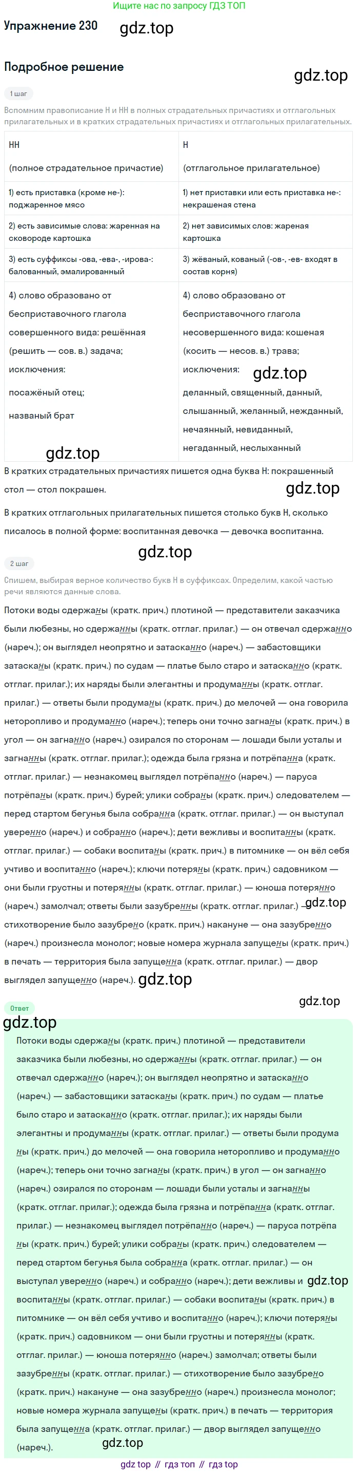 ГДЗ Русский язык, 11 класс Учебник, автор: Гусарова Ирина Васильевна, издательство Просвещение, Москва, 2021, жёлтого цвета, страница 348, номер 230, Решение