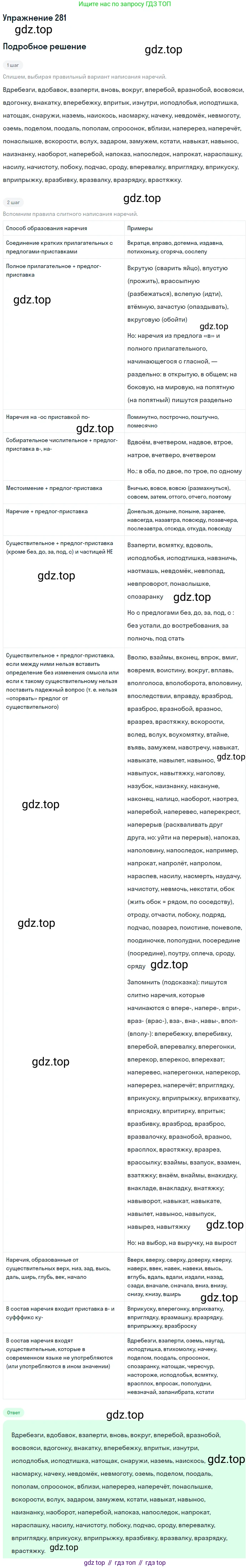 ГДЗ Русский язык, 11 класс Учебник, автор: Гусарова Ирина Васильевна, издательство Просвещение, Москва, 2021, жёлтого цвета, страница 415, номер 281, Решение