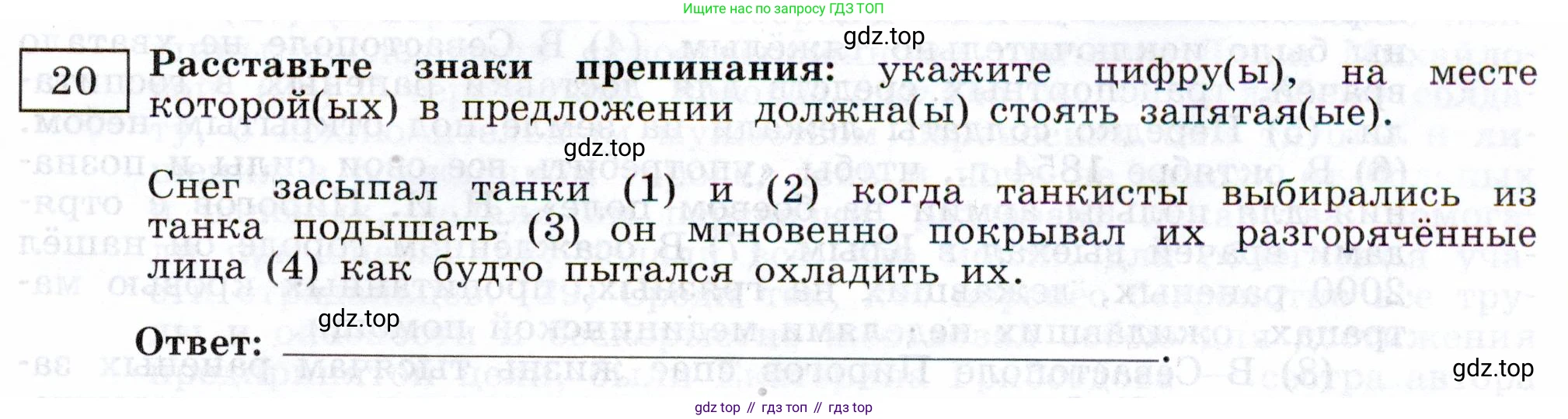 ГДЗ Русский язык, 11 класс Тетрадь-тренажёр, авторы: Маслов Вячеслав Васильевич, Бондарцова Юлия Львовна, издательство Просвещение, Москва, 2019, красного цвета, страница 83, номер 20, Условие