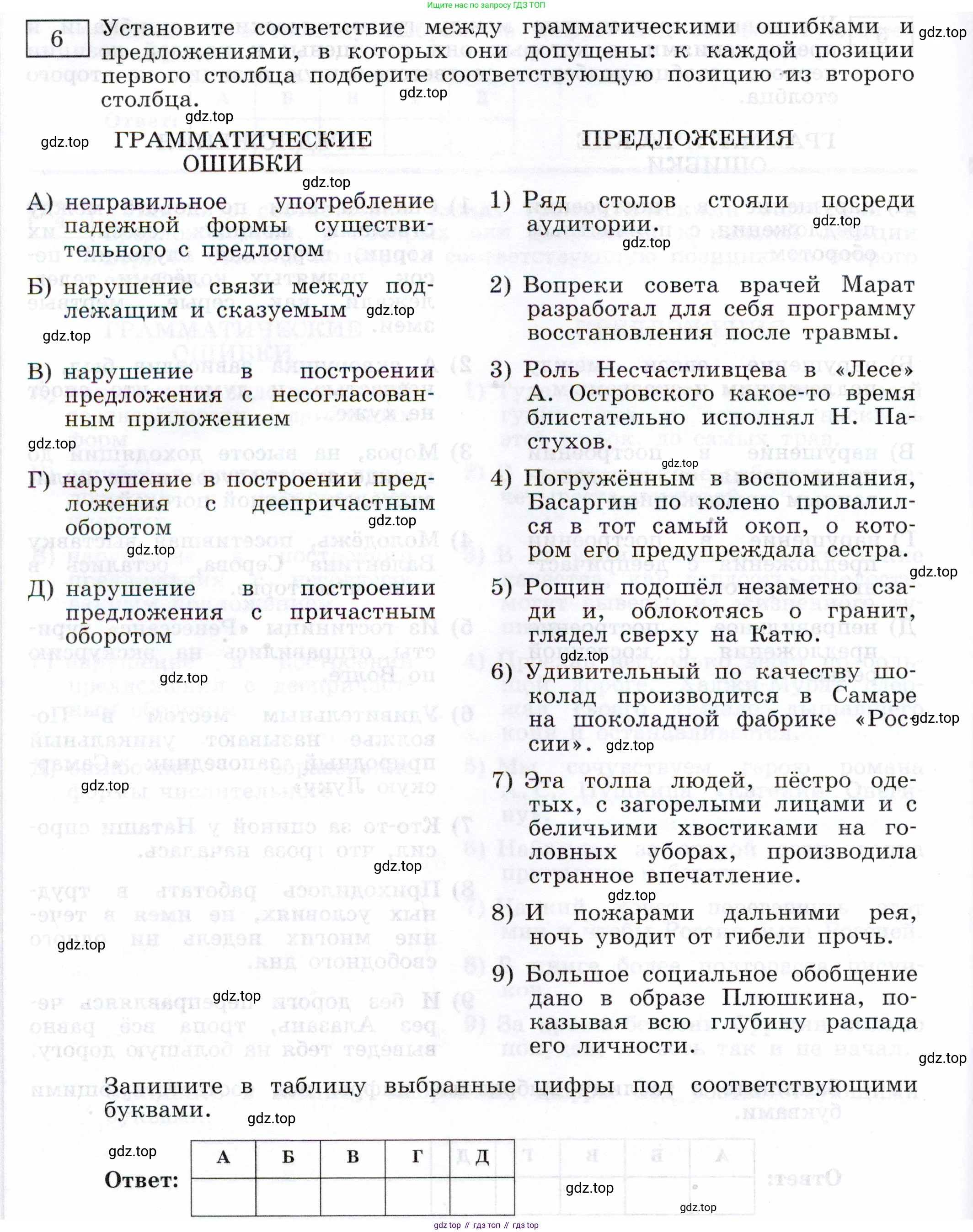 Русский язык, 11 класс Тетрадь-тренажёр, авторы: Маслов Вячеслав Васильевич, Бондарцова Юлия Львовна, издательство Просвещение, Москва, 2019, красного цвета, страница 38, номер 6, Условие