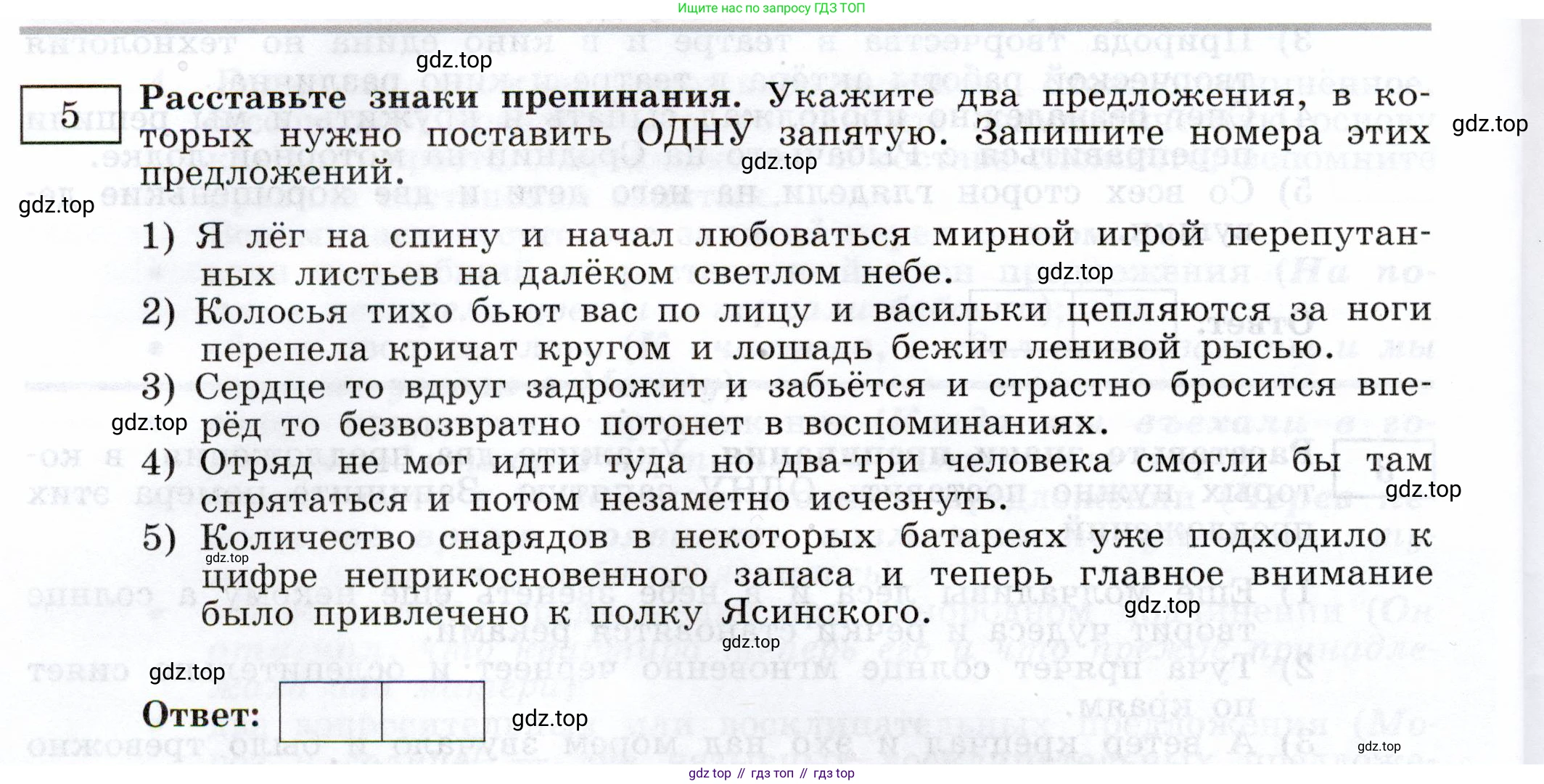 Русский язык, 11 класс Тетрадь-тренажёр, авторы: Маслов Вячеслав Васильевич, Бондарцова Юлия Львовна, издательство Просвещение, Москва, 2019, красного цвета, страница 62, номер 5, Условие